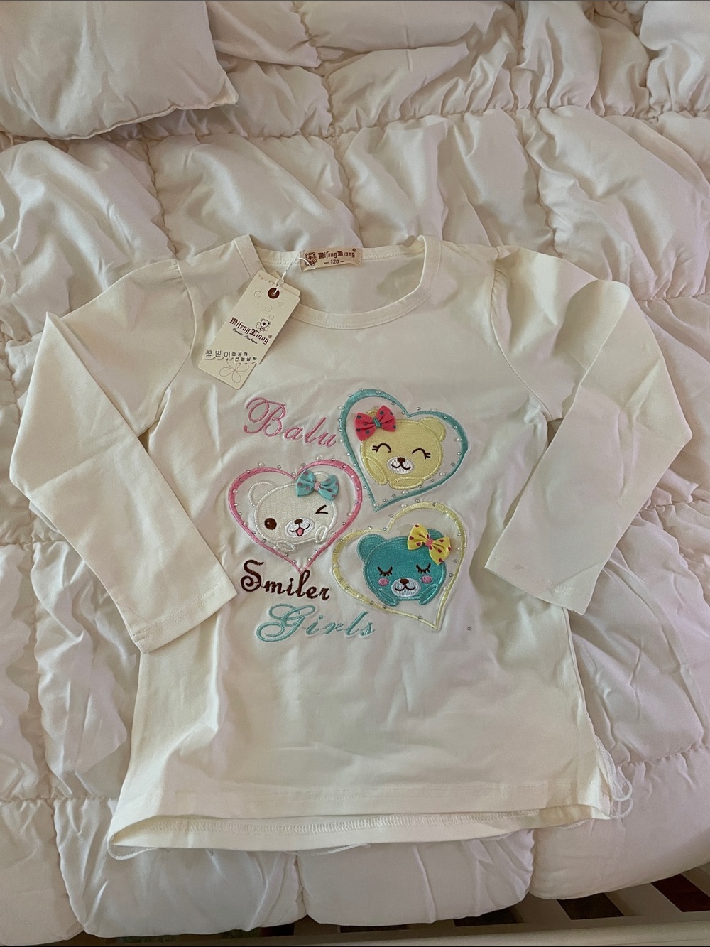 girls white top
